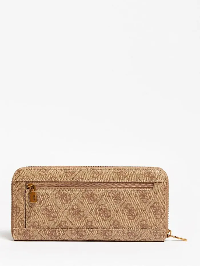 Women Eco Brenton Maxi Wallet Beige Guess Wallets