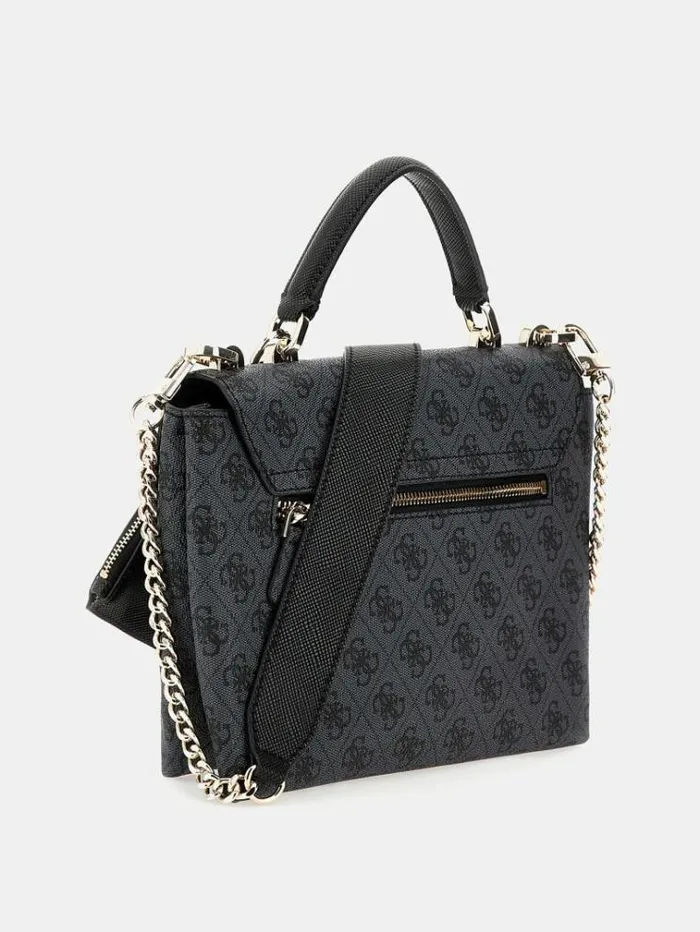 Women Eco Craig 4g Logo Handbag Black Multi Guess Handbags