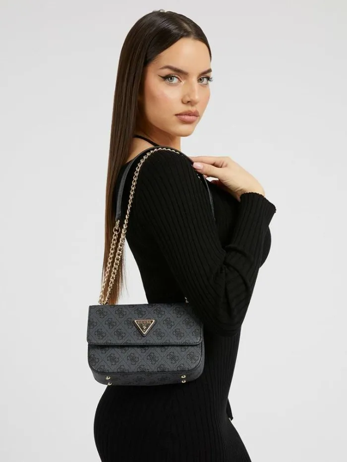 Women Eco Elements 4g Logo Mini Crossbody Bag Grey Multi Guess Crossbody Bags
