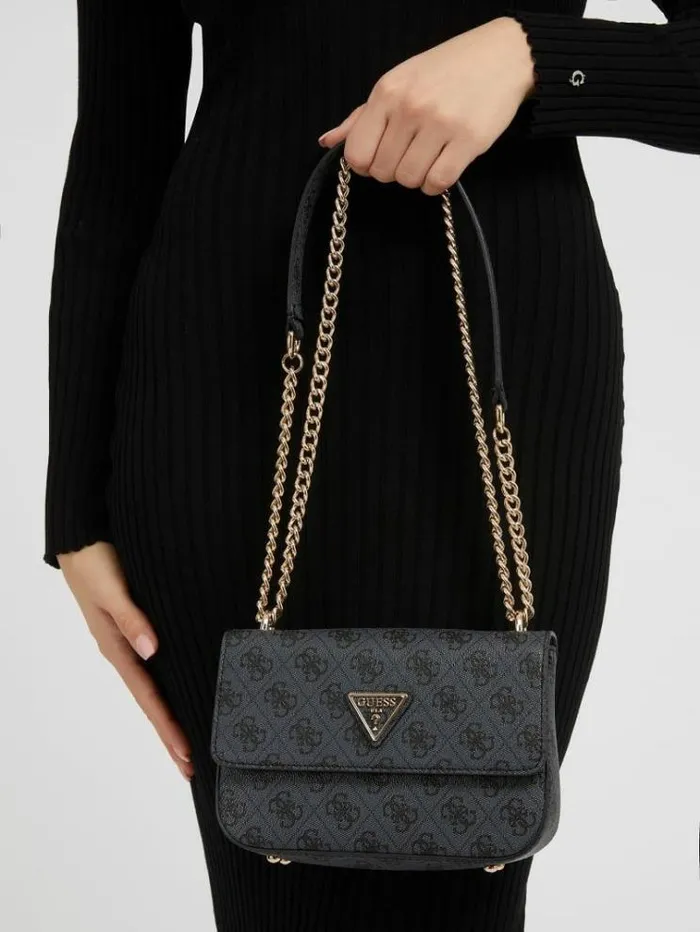 Women Eco Elements 4g Logo Mini Crossbody Bag Grey Multi Guess Crossbody Bags
