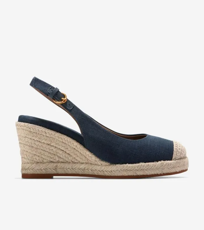 Women Espadrilles Cole Haan Cloudfeel Espadrille Sling Back Wedges Navy Blazer Women Espadrilles Cole Haan Cloudfeel Espadrille Sling Back Wedges Navy Blazer