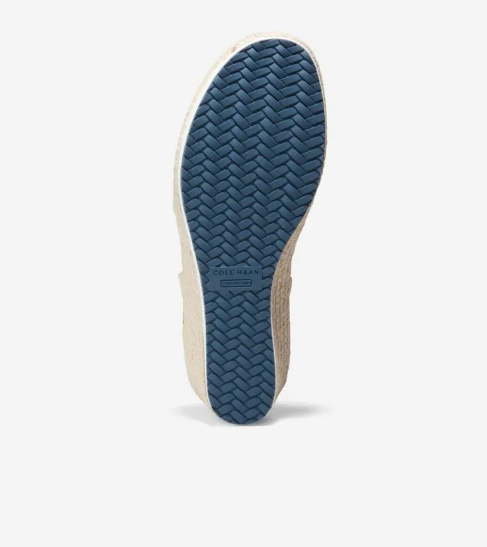 Women Espadrilles Cole Haan Cloudfeel Espadrille Wedge Sandal Sesame Suede