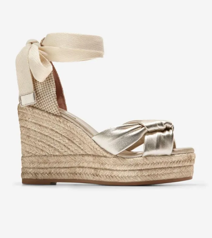Women Espadrilles Cole Haan Cloudfeel Hampton Wedge Sandals Soft Goldnatural Canvas Women Espadrilles Cole Haan Cloudfeel Hampton Wedge Sandals Soft Goldnatural Canvas