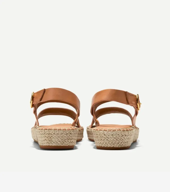 Women Espadrilles Cole Haan Cloudfeel Tilden Ankle Strap Sandals Pecan Brown