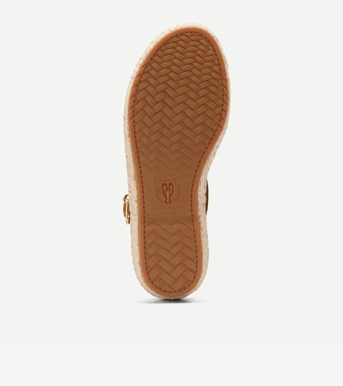 Women Espadrilles Cole Haan Cloudfeel Tilden Ankle Strap Sandals Pecan Brown