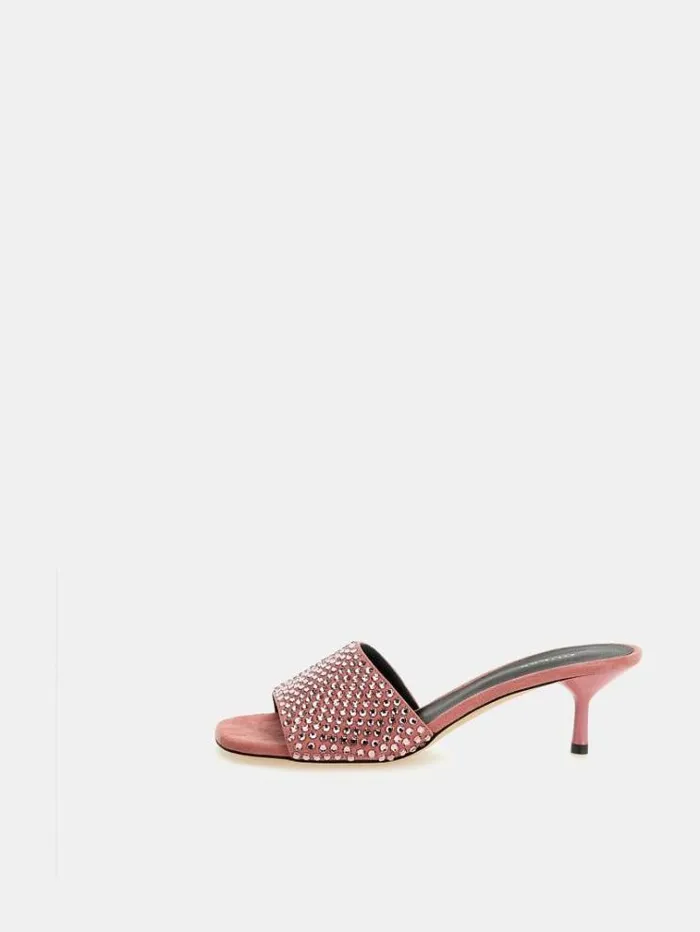 Women Eugy Studded Sandals Pink Guess Sandals