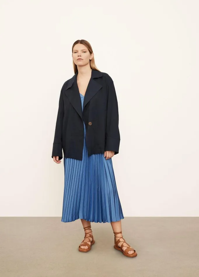 Women Extended Sizes Vince Utility Jacket Coastal Blue