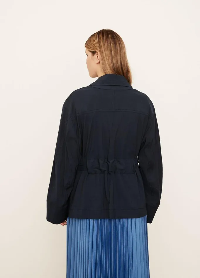 Women Extended Sizes Vince Utility Jacket Coastal Blue