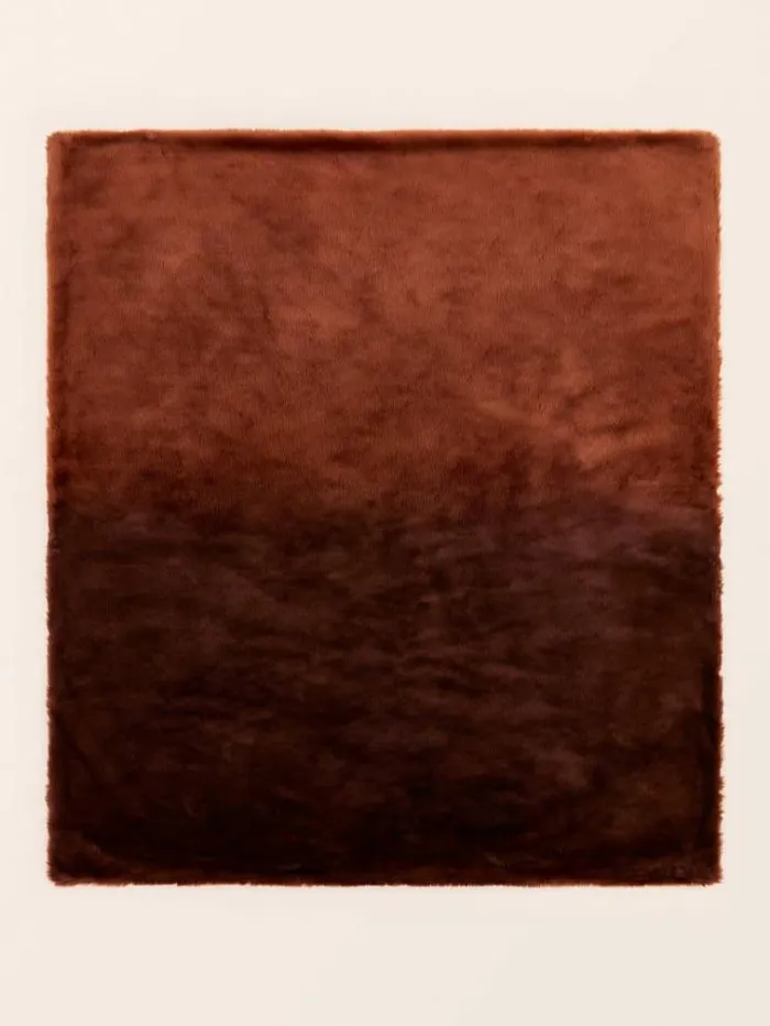 Women Faux Fur Blanket Brown Guess Home Collection