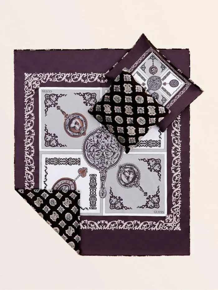 Women Faux Fur Blanket Brown Multi Guess Home Collection