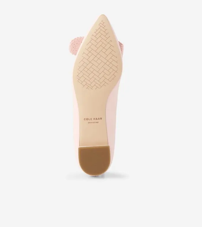 Women Flats and SlipOns Cole Haan Bellport Bow Skimmer Flats Primrose Pink