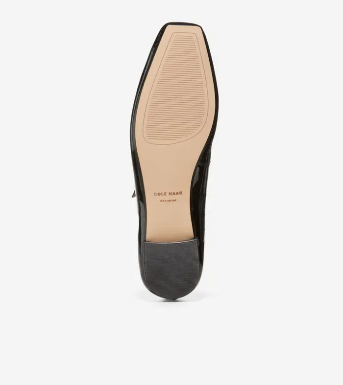 Women Flats and SlipOns Cole Haan Bridge MaryJane Ballet Flats Black Patent