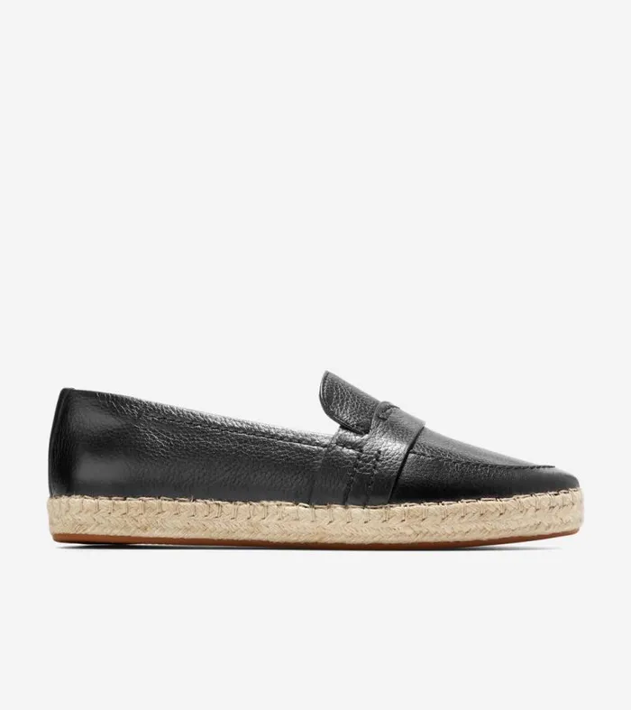 Women Flats and SlipOns Cole Haan Cloudfeel Montauk Espadrille Loafers Black