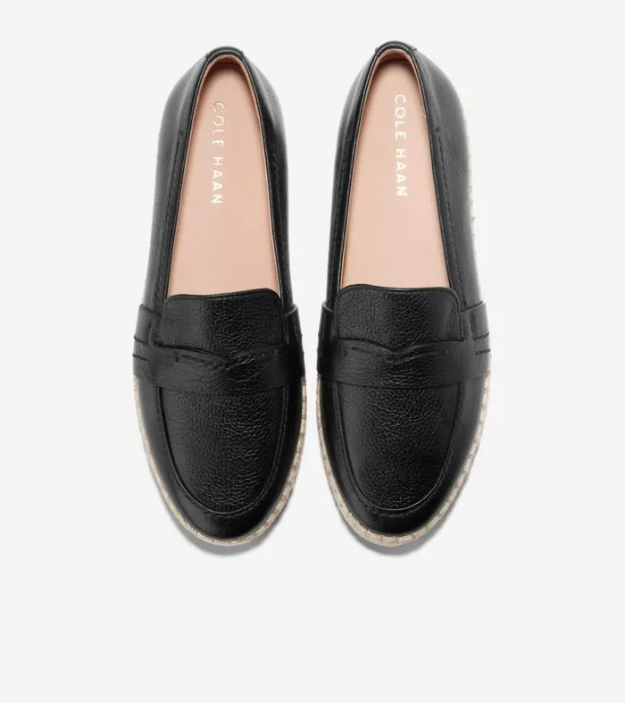 Women Flats and SlipOns Cole Haan Cloudfeel Montauk Espadrille Loafers Black