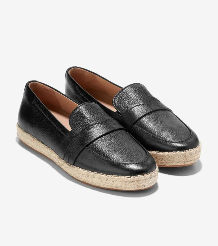 Women Flats and SlipOns Cole Haan Cloudfeel Montauk Espadrille Loafers Black