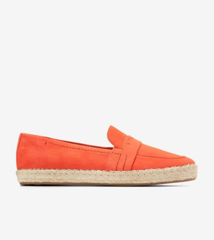 Women Flats and SlipOns Cole Haan Cloudfeel Montauk Espadrille Loafers Nasturtium Orange Women Flats and SlipOns Cole Haan Cloudfeel Montauk Espadrille Loafers Nasturtium Orange