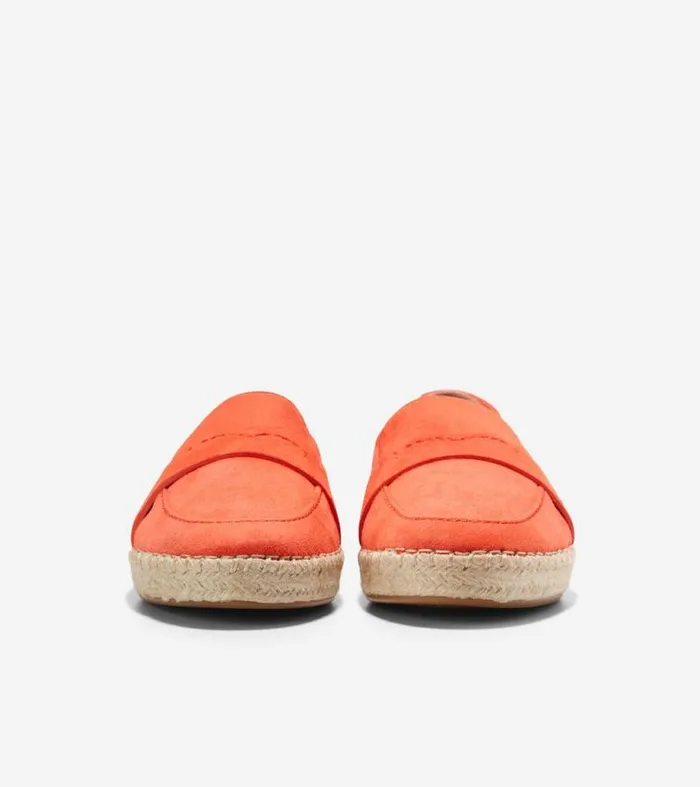Women Flats and SlipOns Cole Haan Cloudfeel Montauk Espadrille Loafers Nasturtium Orange