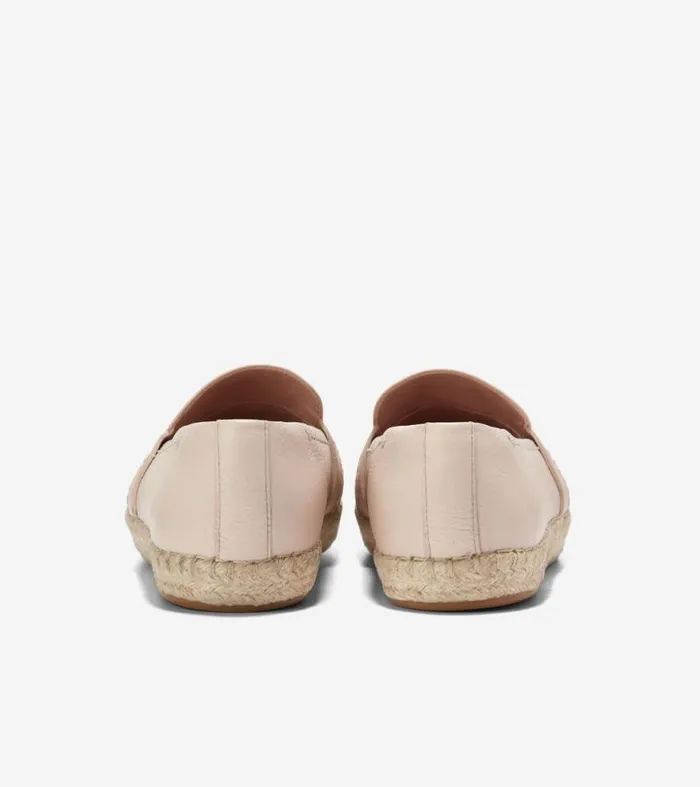 Women Flats and SlipOns Cole Haan Cloudfeel Montauk Espadrille Loafers Sandollar Beige