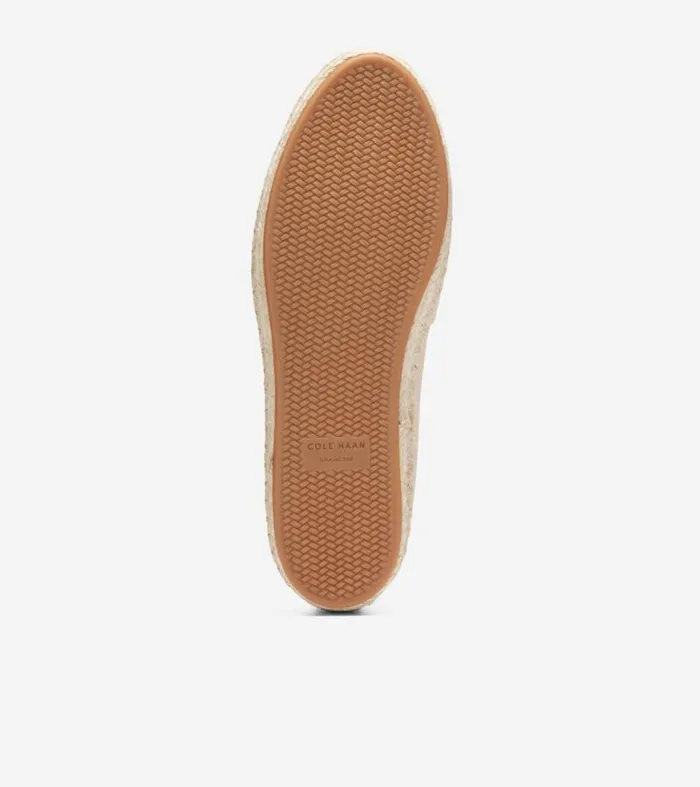 Women Flats and SlipOns Cole Haan Cloudfeel Montauk Espadrille Loafers Sandollar Beige