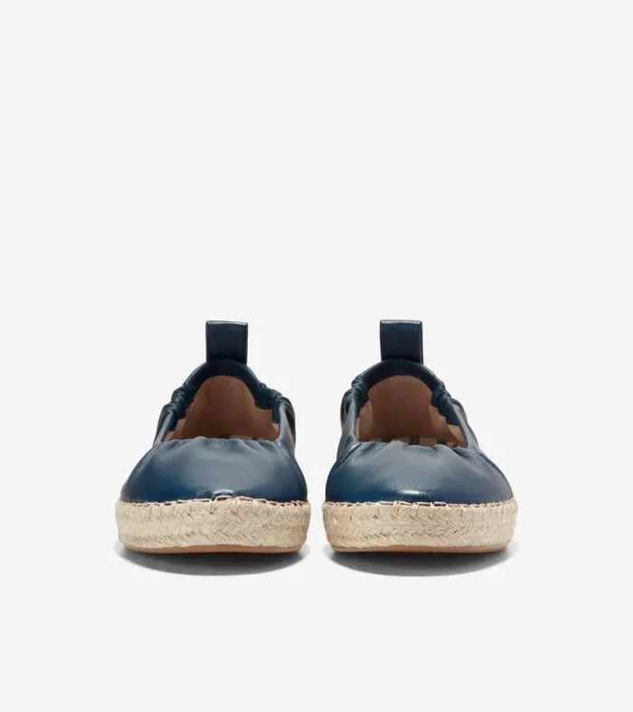 Women Flats and SlipOns Cole Haan Cloudfeel Seaboard Ballet Flats Blue Wing Teal