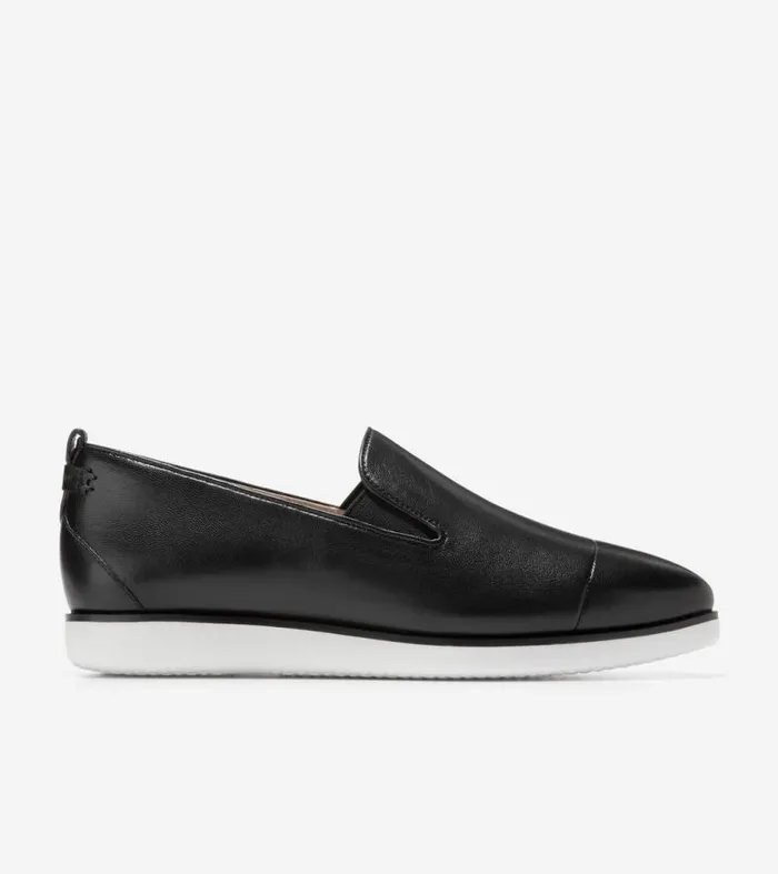 Women Flats and SlipOns Cole Haan Grand Ambition SlipOn Loafer Black Leather
