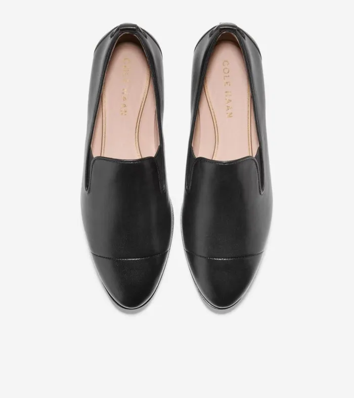 Women Flats and SlipOns Cole Haan Grand Ambition SlipOn Loafer Black Leather