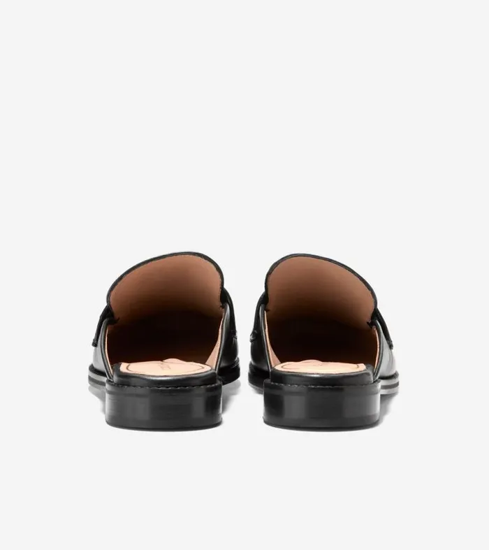 Women Flats and SlipOns Cole Haan Lux Pinch Penny Loafer Mules Black