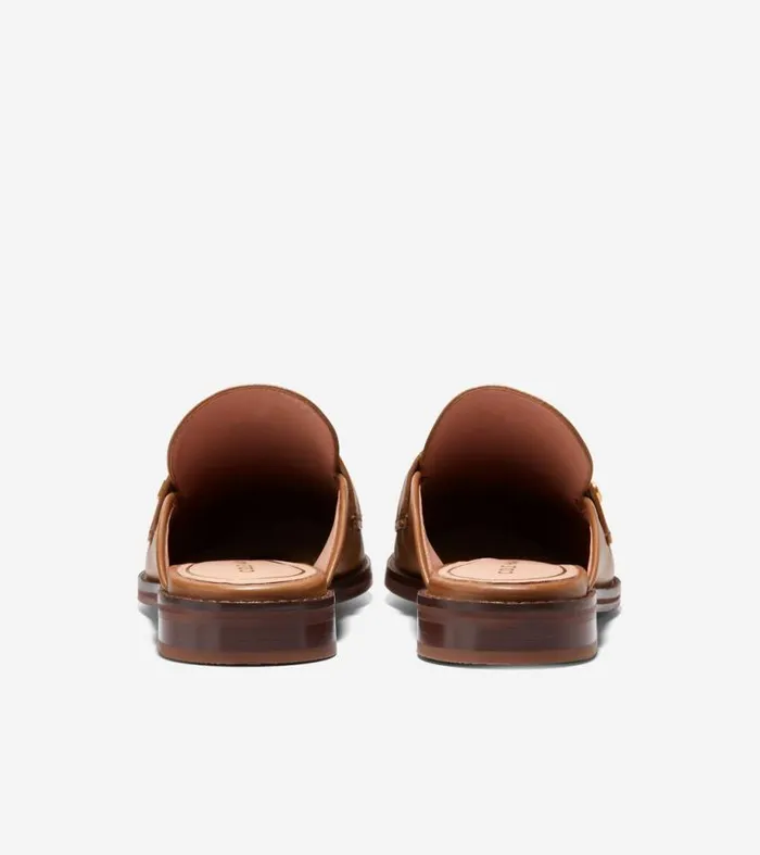 Women Flats and SlipOns Cole Haan Lux Pinch Penny Loafer Mules Pecan