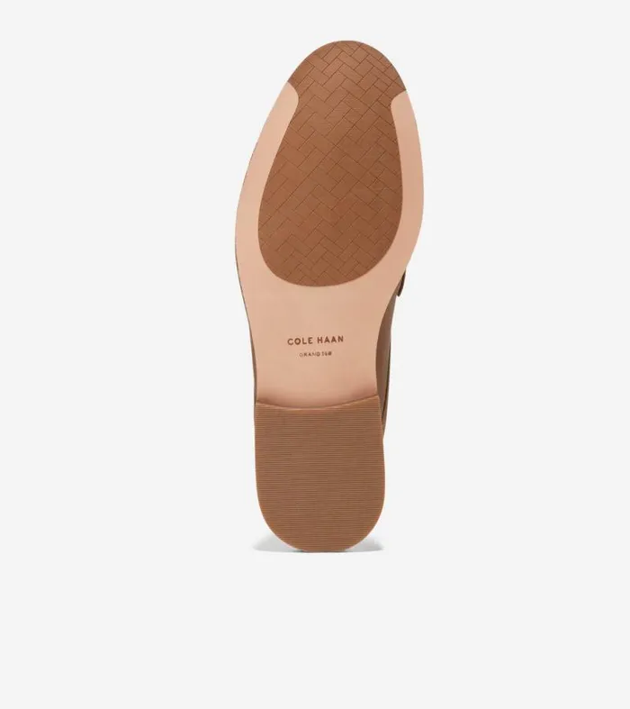Women Flats and SlipOns Cole Haan Lux Pinch Penny Loafer Mules Pecan