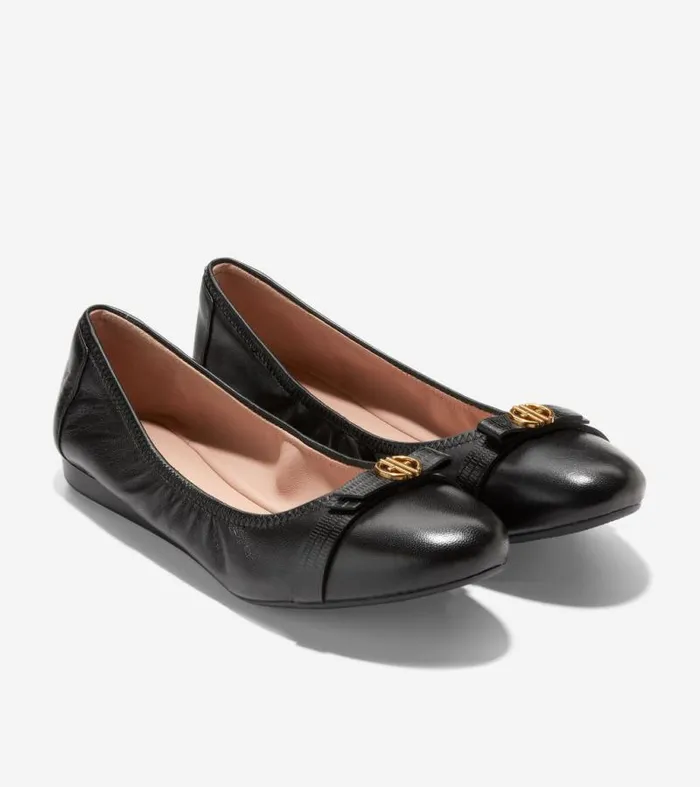 Women Flats and SlipOns Cole Haan Tova Bow Ballet Black Women Flats and SlipOns Cole Haan Tova Bow Ballet Black