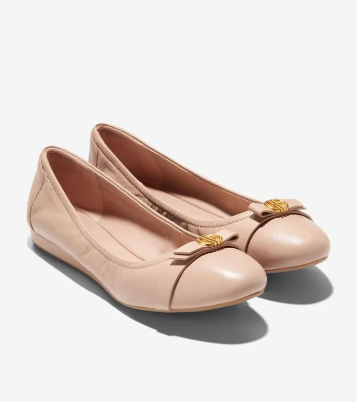 Women Flats and SlipOns Cole Haan Tova Bow Ballet Brush