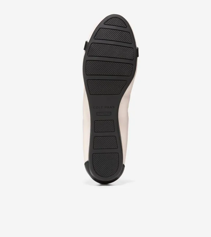 Women Flats and SlipOns Cole Haan Tova Bow Ballet Ivoryblack Women Flats and SlipOns Cole Haan Tova Bow Ballet Ivoryblack