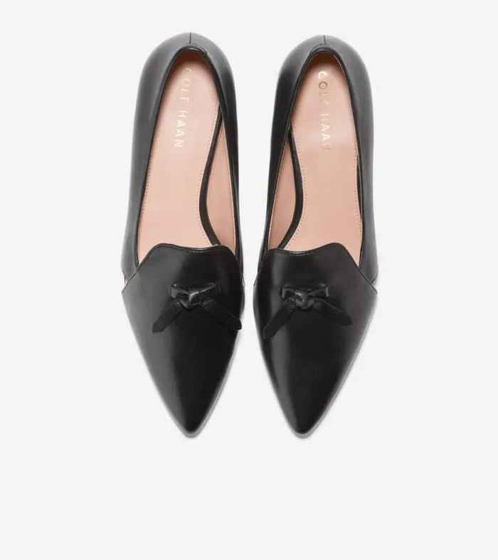 Women Flats and SlipOns Cole Haan Viola Skimmer Flat Black Leather