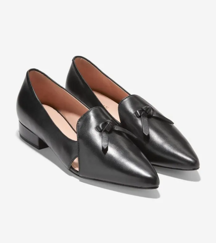 Women Flats and SlipOns Cole Haan Viola Skimmer Flat Black Leather