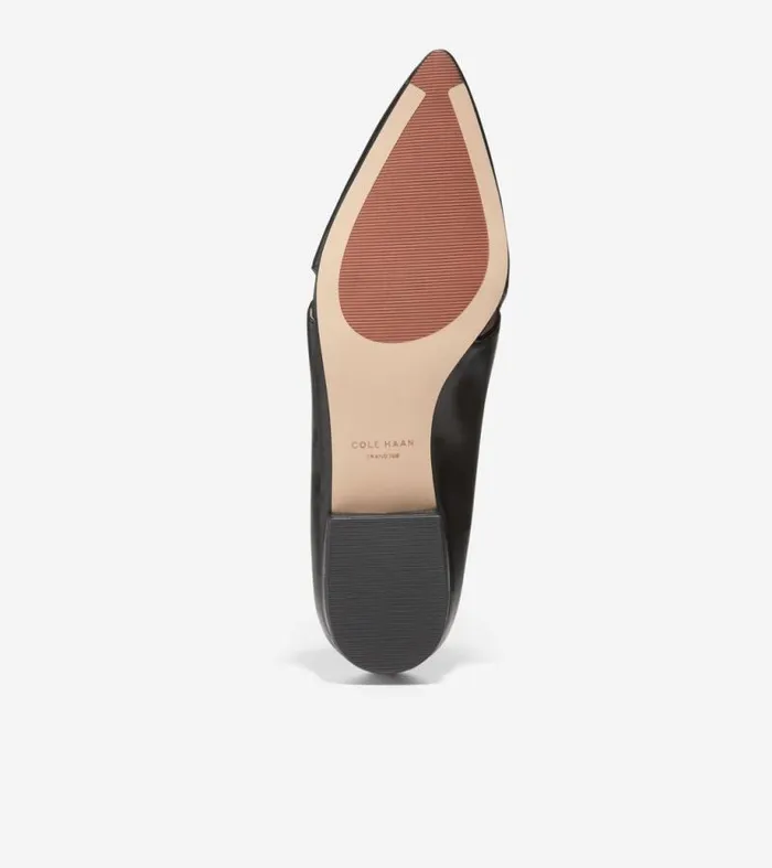 Women Flats and SlipOns Cole Haan Viola Skimmer Flat Black Leather
