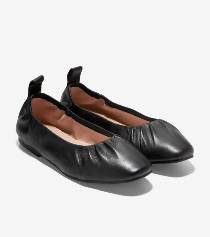 Women Flats and SlipOns Cole Haan York Soft Ballet Black