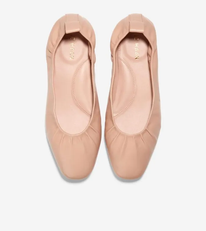Women Flats and SlipOns Cole Haan York Soft Ballet Nude