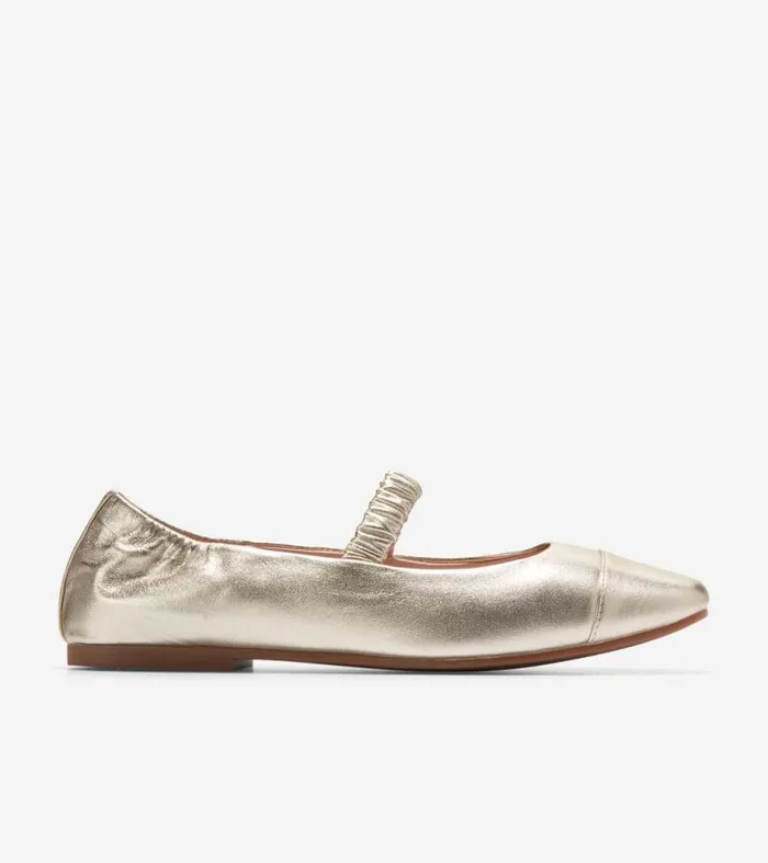 Women Flats and SlipOns Cole Haan Yvette Ballet Flats Soft Gold