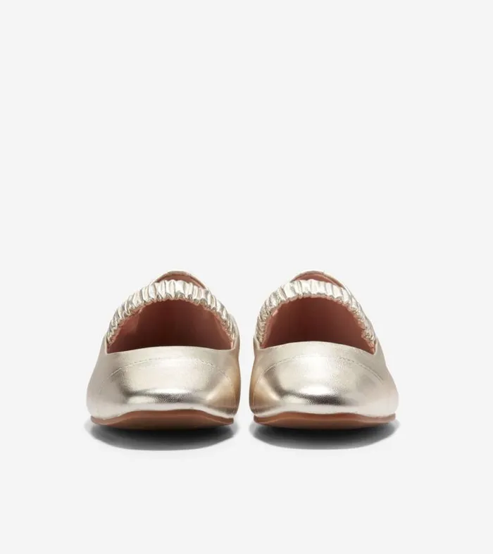 Women Flats and SlipOns Cole Haan Yvette Ballet Flats Soft Gold
