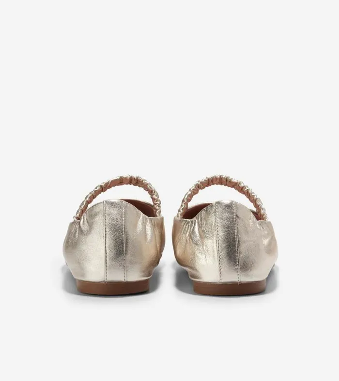 Women Flats and SlipOns Cole Haan Yvette Ballet Flats Soft Gold