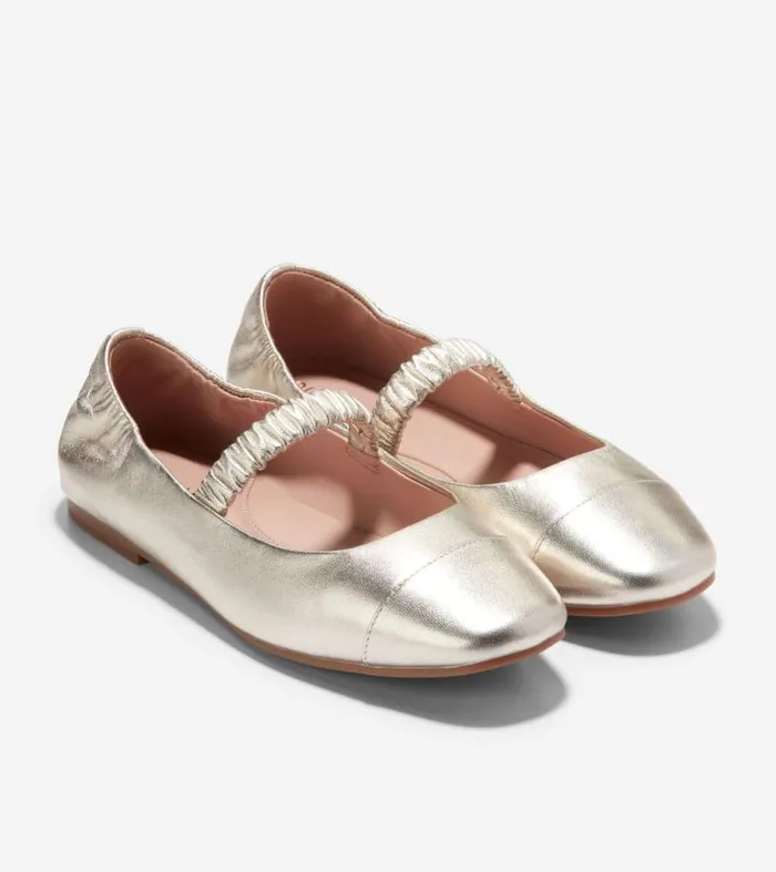 Women Flats and SlipOns Cole Haan Yvette Ballet Flats Soft Gold