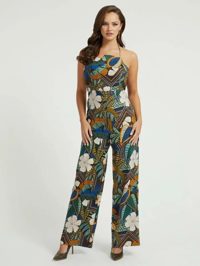 Women Floral Print Jumpsuit Multicolor Pattern Guess Dresses And Jumpsuits