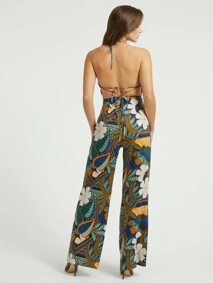 Women Floral Print Jumpsuit Multicolor Pattern Guess Dresses And Jumpsuits