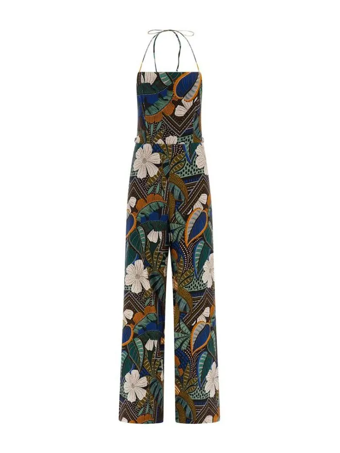 Women Floral Print Jumpsuit Multicolor Pattern Guess Dresses And Jumpsuits