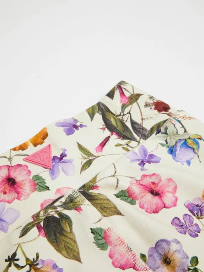 Women Floral Print Leggings Multicolor Pattern Guess Activewear