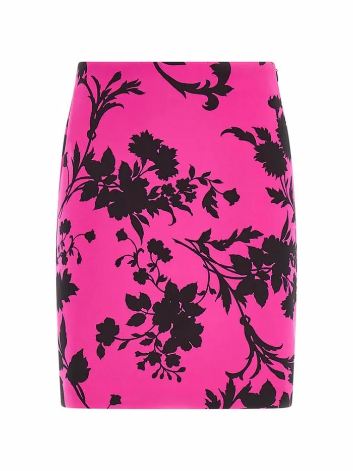 Women Floral Print Skirt Floral Pink Guess Skirts And Shorts