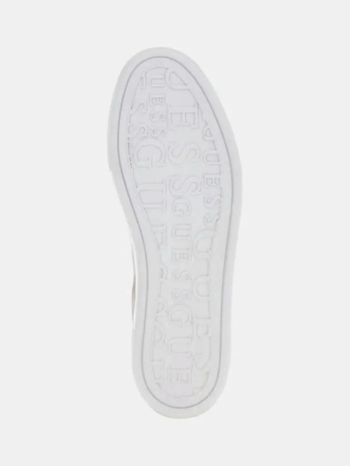 Women Foiled Gianele Sneakers Silver Guess Sneakers
