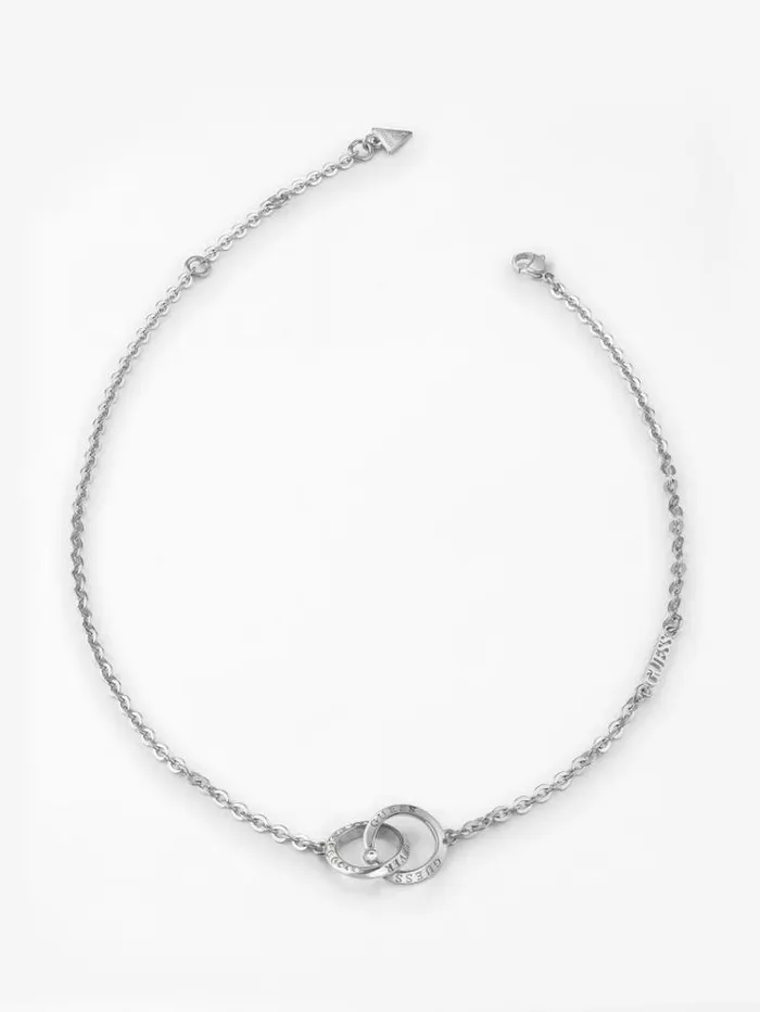 Women forever Links Necklace Silver Guess Jewellery