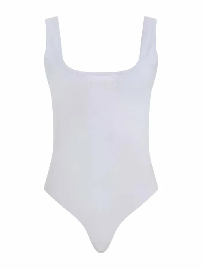 Women Front Print Body White Guess Tops And Shirts