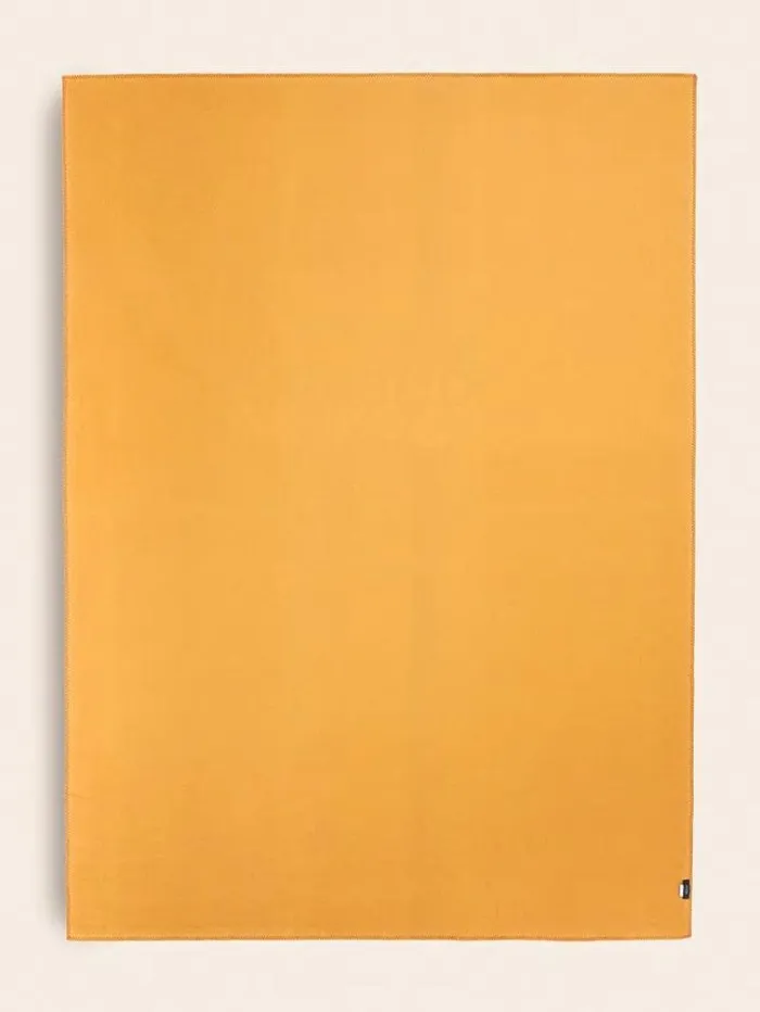Women G Cube Logo Pile Blanket Multi Yellow Guess Home Collection